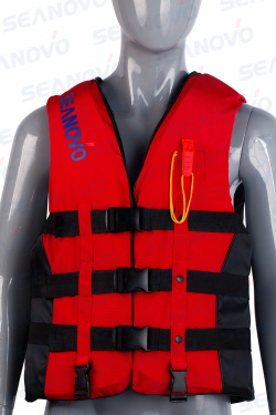 Жилет страховочный "SJ04", красный, р-р XXL